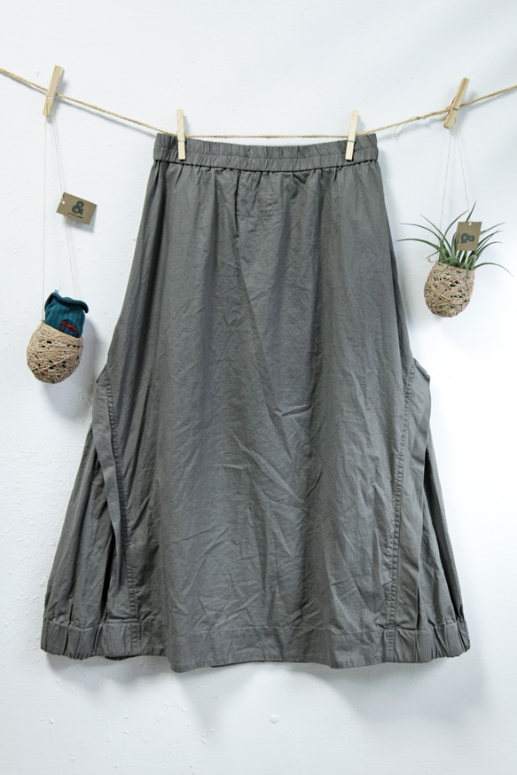 THE LIGHT_Casual A line skirt with worker pockets 9枚目の画像