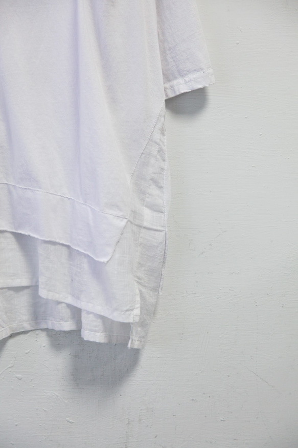 THE LIGHT_Layered look t shirt with small pocket 9枚目の画像