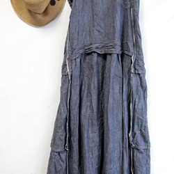 THE LIGHT_Cotton and linen causal layered long dress 2枚目の画像