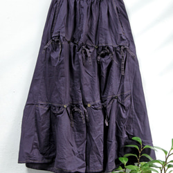 THE LIGHT_Wrinkle draping skirt with buttons and string 5枚目の画像