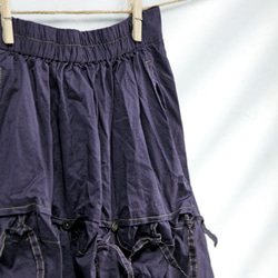 THE LIGHT_Wrinkle draping skirt with buttons and string 6枚目の画像