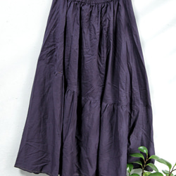 THE LIGHT_Wrinkle draping skirt with buttons and string 8枚目の画像