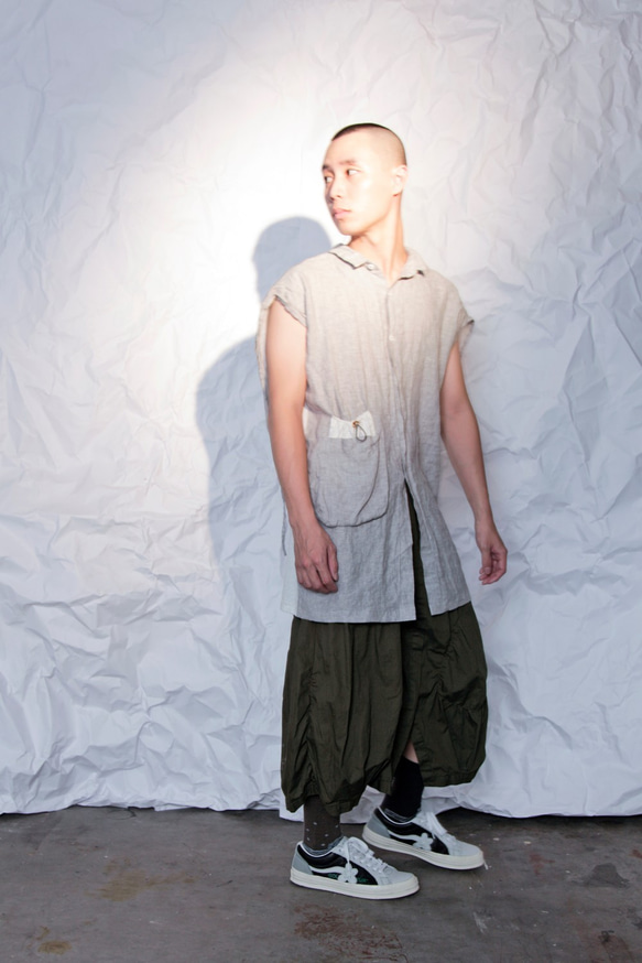 THE LIGHT_Asymmetric gathered skirt 3枚目の画像