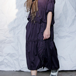 THE LIGHT_Asymmetric gathered long dress 2枚目の画像