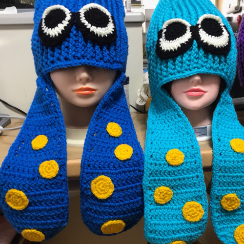 BOGEN ニット帽2点 ①イカ帽 紫 ②ウール ネイビー 株式会社ケンコー社 /