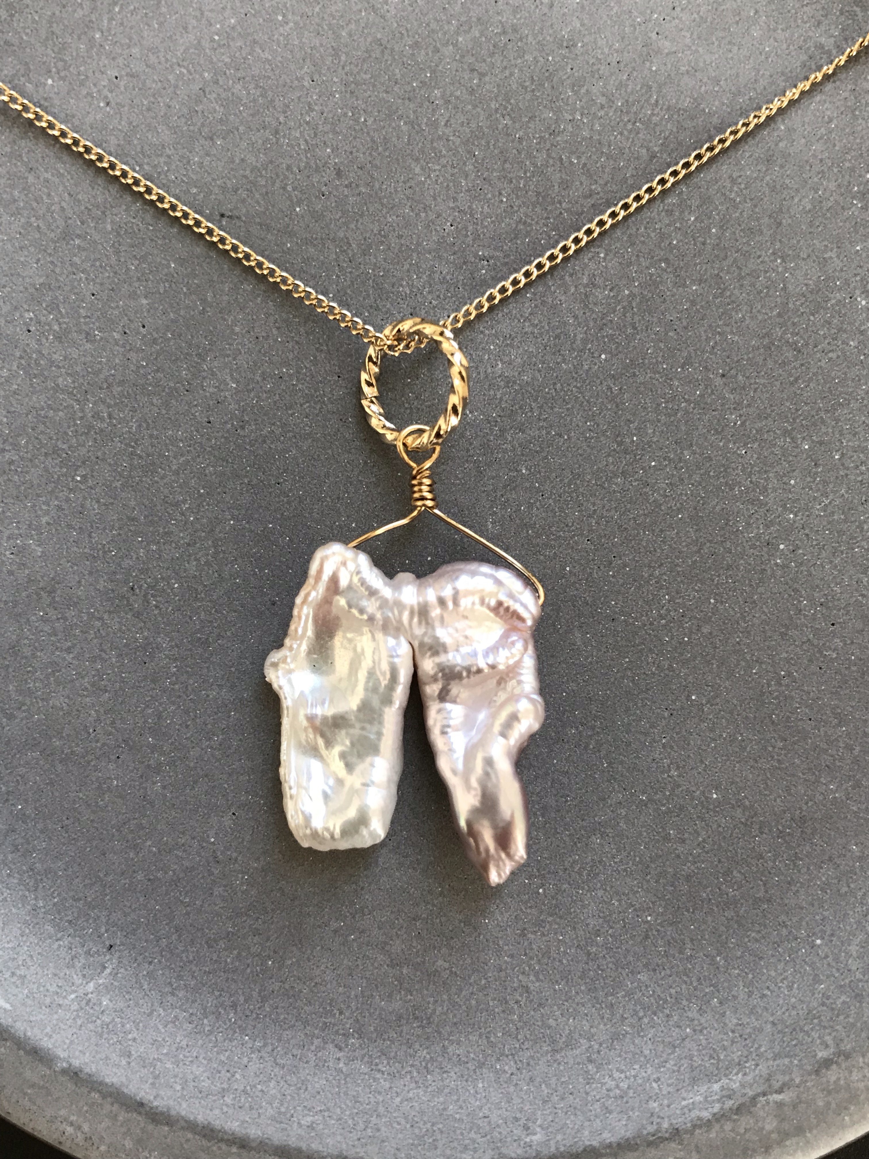 美しいダブルケシパール♚ペンダントトップ