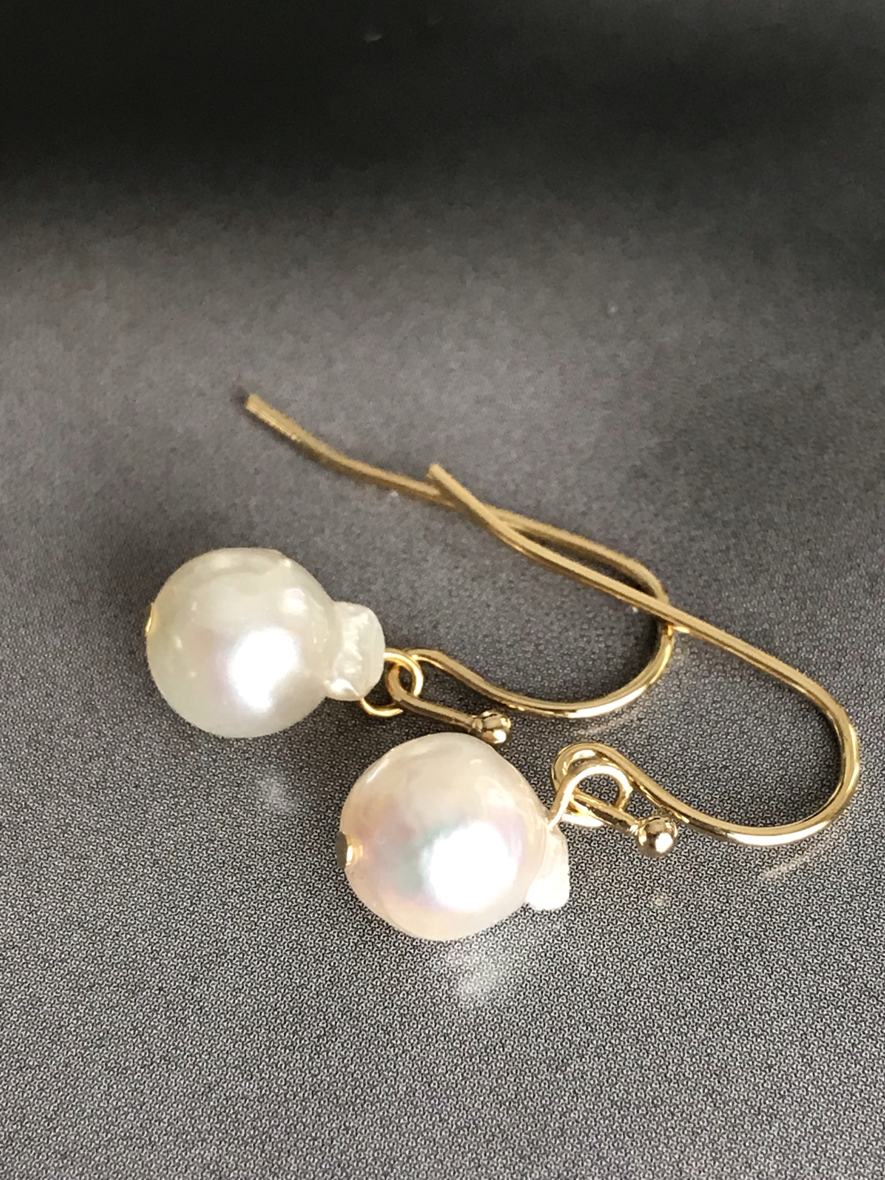 国産あこや真珠♚ピアス/ノンホールピアス