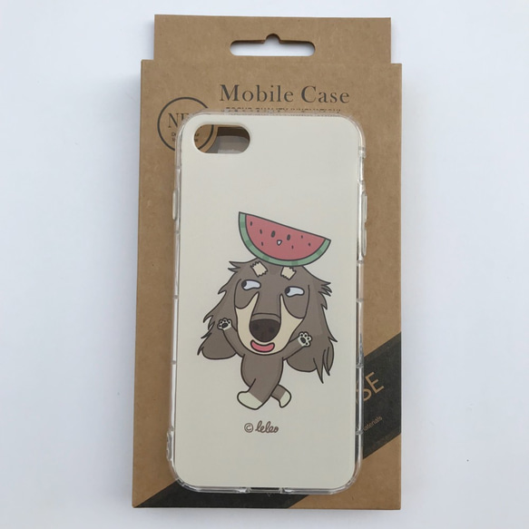 ダックスフンドの犬の携帯電話のケース[夏の日2] 6枚目の画像