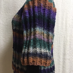 売り切れ！ 野呂英作のクレオパトラで編んだ５分袖セーター Ｌサイズ 3枚目の画像