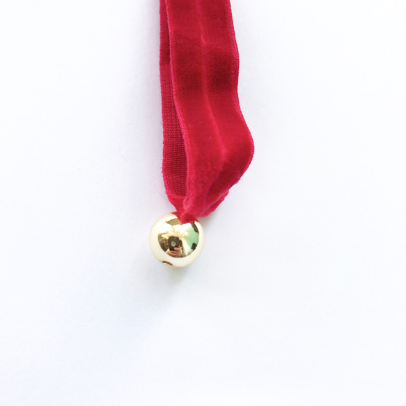 gold motif tie（red） 1枚目の画像