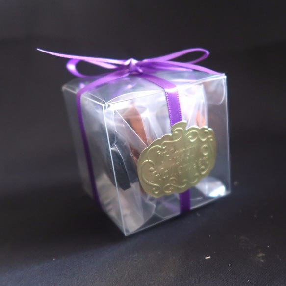 5箱セット＊低糖質ハロウィンクッキー（かぼちゃ&コウモリ）8枚入りキューブボックス【送料無料】グルテンフリー 糖質オフ 3枚目の画像