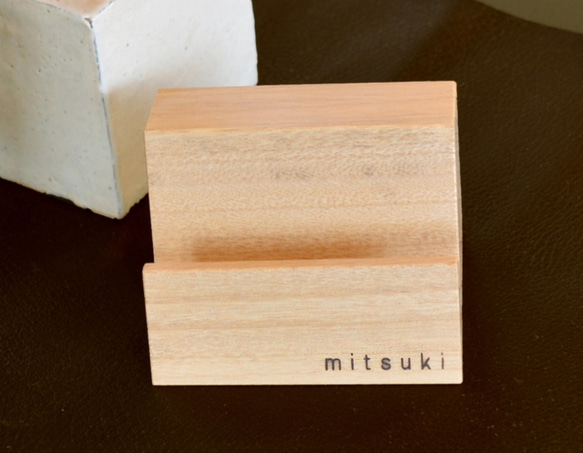 【シンプルで人気】atelier mitsuki 楠の木・スマホ スタンド　iPhone stand 4枚目の画像