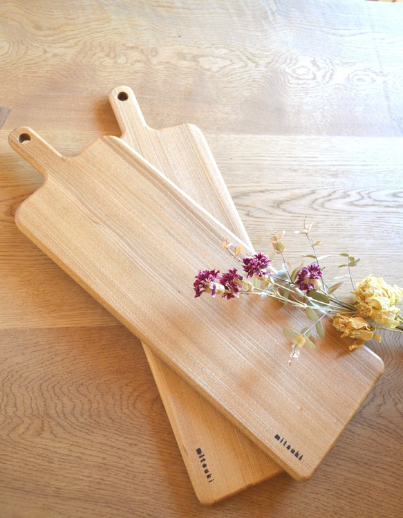 【再販】フラットなカッティングボード (Lサイズ)　cutting board - フラット -　0050’ cタモ 2枚目の画像