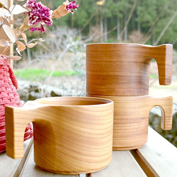 【ほんのりsakura様専用ページ】たっぷり入る木製マグカップ　wooden mag　欅　0049 1枚目の画像