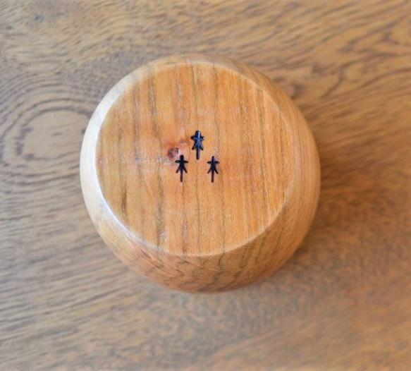木でできた ほっこり湯呑み　wooden yunomi　欅　0017 5枚目の画像