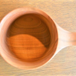 【 ◎ 予約販売】たっぷり入る 木製マグカップ　wooden mag　山桜　0049 5枚目の画像