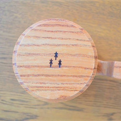 【☆木目が綺麗・プレゼントにも】たっぷり入る 木製マグカップ　wooden mag　栴檀(せんだん)　0049 3枚目の画像