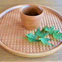 【※母の日のプレゼントにも】木でできた ほっこり湯呑み　wooden yunomi　山桜　0017 1枚目の画像