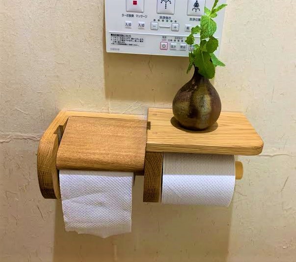 【新登場】トイレットペーパーホルダー・シンプル・ナラ