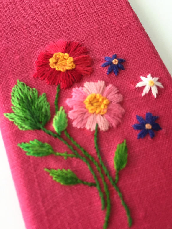 刺繍の花柄 iPhoneケース No.16 3枚目の画像