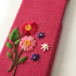 刺繍の花柄 iPhoneケース No.16 4枚目の画像
