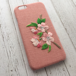 刺繍のサクラサク iPhoneケース No.24 2枚目の画像