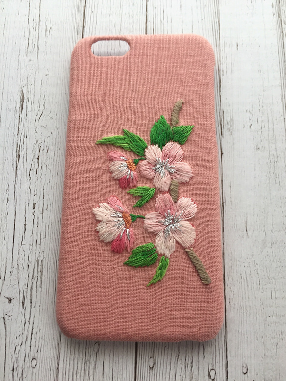 刺繍のサクラサク iPhoneケース No.24 3枚目の画像