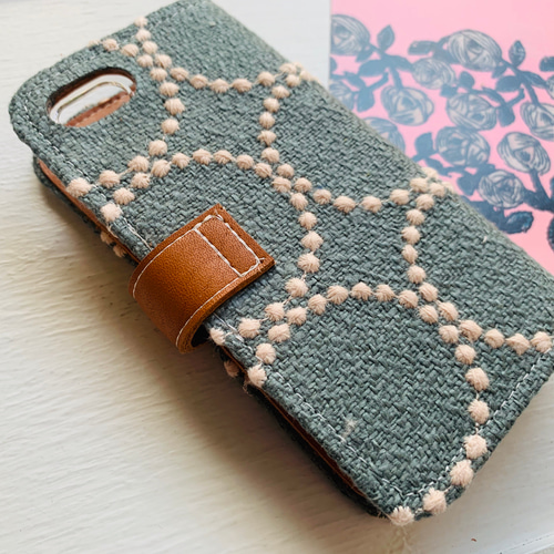 【現品】ダブルスマートキーケース タンバリン ミナペルホネン 現品】ダブルスマートキーケース タンバリン ミナペルホネン