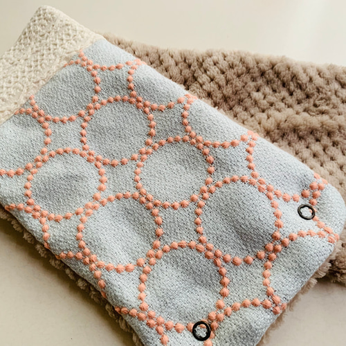 ミナペルホネン オトナのネックウォーマー タンバリン スナップボタン