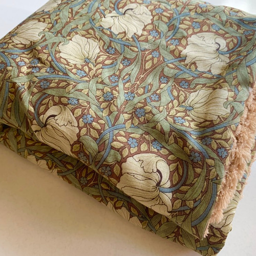 ウィリアムモリス オトナのブランケット ピンパーネル 冷房対策 オール