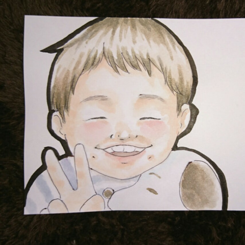 1人用】似顔絵【ミニ色紙】 イラスト Link 通販 5295718｜Creema