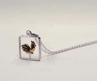 ネックレス　「 farm にわとり 」