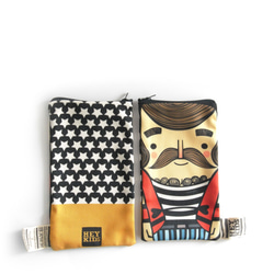 Heykids- illustrated pencil case /  Mobile phone pouch 2枚目の画像