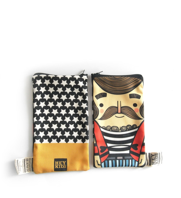 Heykids- illustrated pencil case /  Mobile phone pouch 2枚目の画像