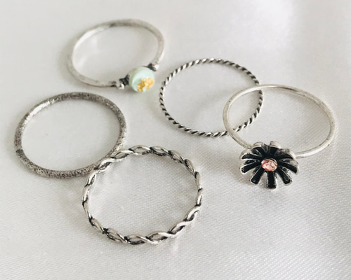 ヴィンテージ リングセット アンティークセットリング37 指輪・リング dankichi 通販 12366587