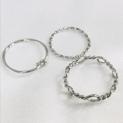 プラチナリング スクリューチェーン pt850 2.4㎜幅 チェーンリング