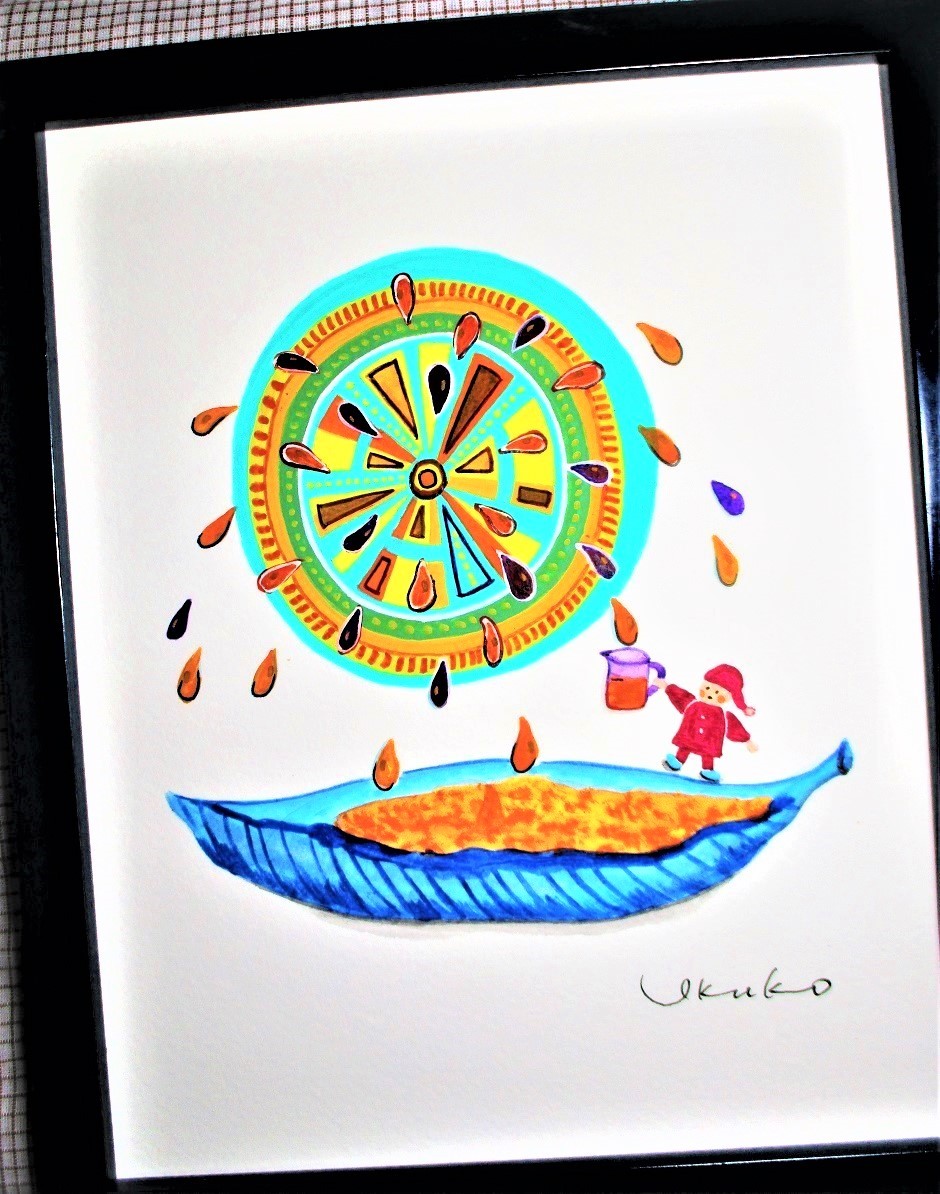 150 オレンジドロップ ～小人（創作イラスト原画）