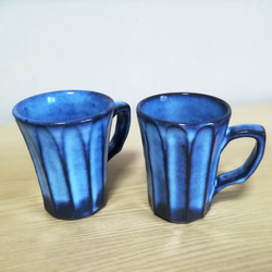 【陶器】湖色マグカップ　－帳－ 5枚目の画像