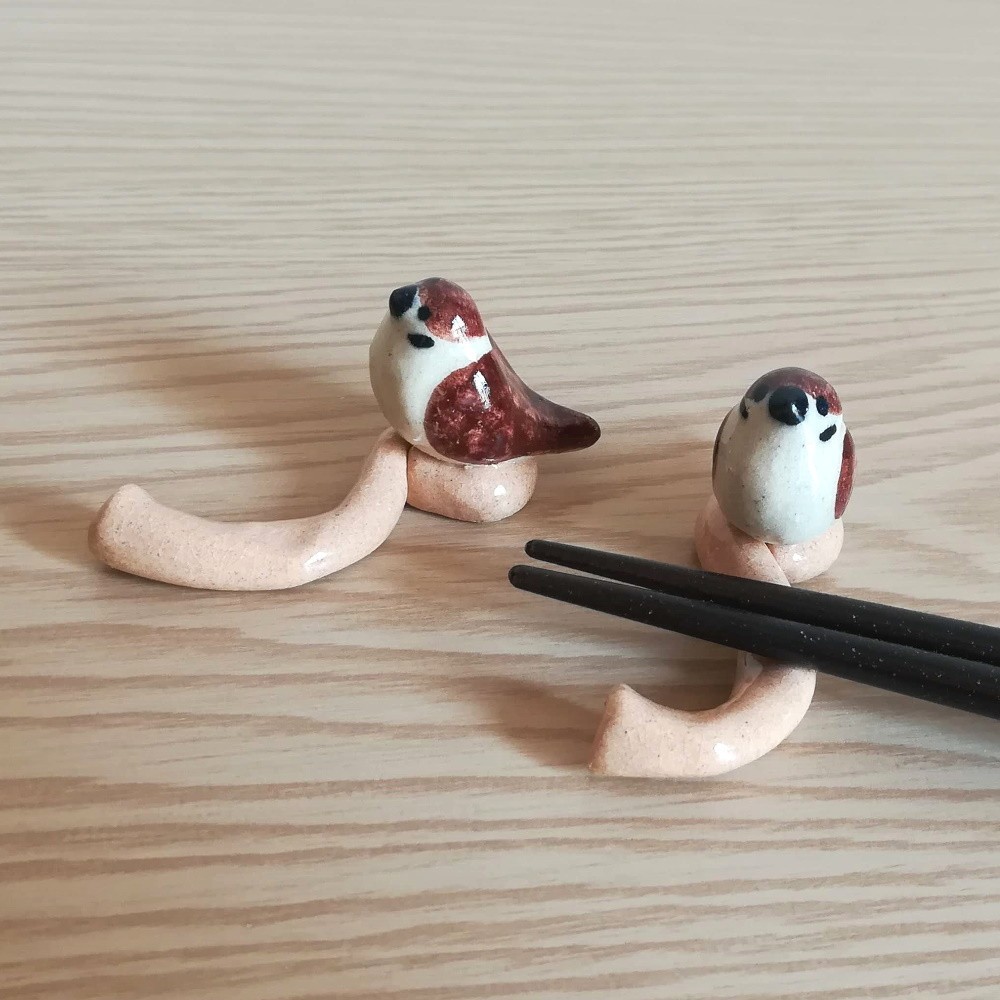 ハンドメイド　陶芸　箸置き