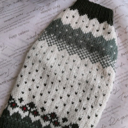 愛犬手編みセーター 1枚目の画像