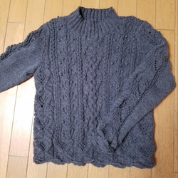 手編み　セーター 1枚目の画像