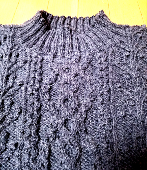 手編み　セーター 2枚目の画像