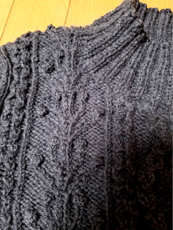 手編み　セーター 3枚目の画像