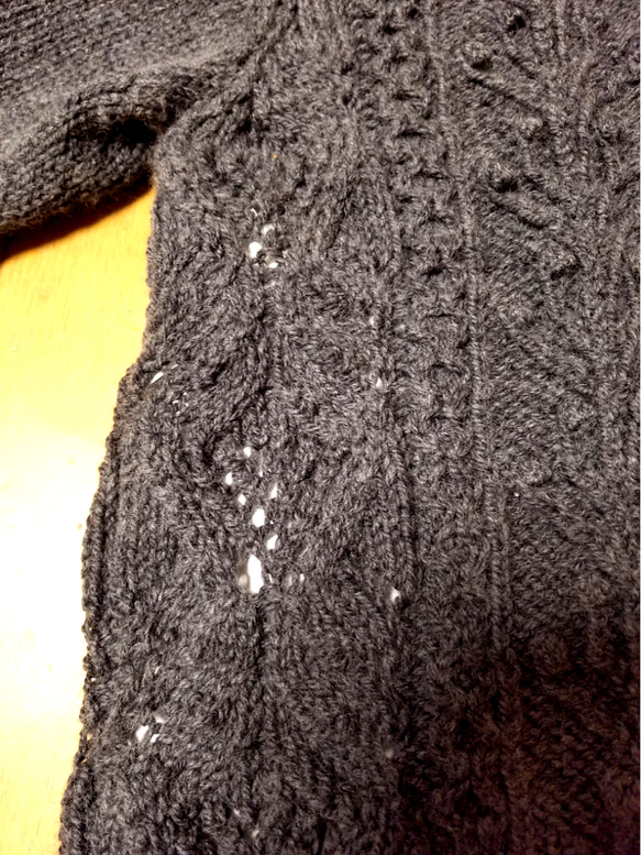 手編み　セーター 4枚目の画像