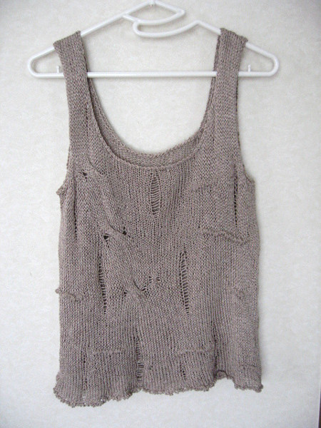 ぼろぼろ　サマーニットトップ