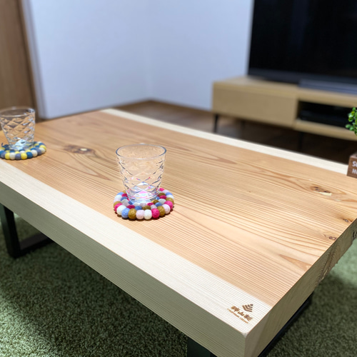 センターテーブル 天然無垢材[神山杉]使用 ローテーブル・リビング 