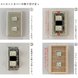 コンセントプレート -2口- （Panasonic フルカラー専用） 5枚目の画像