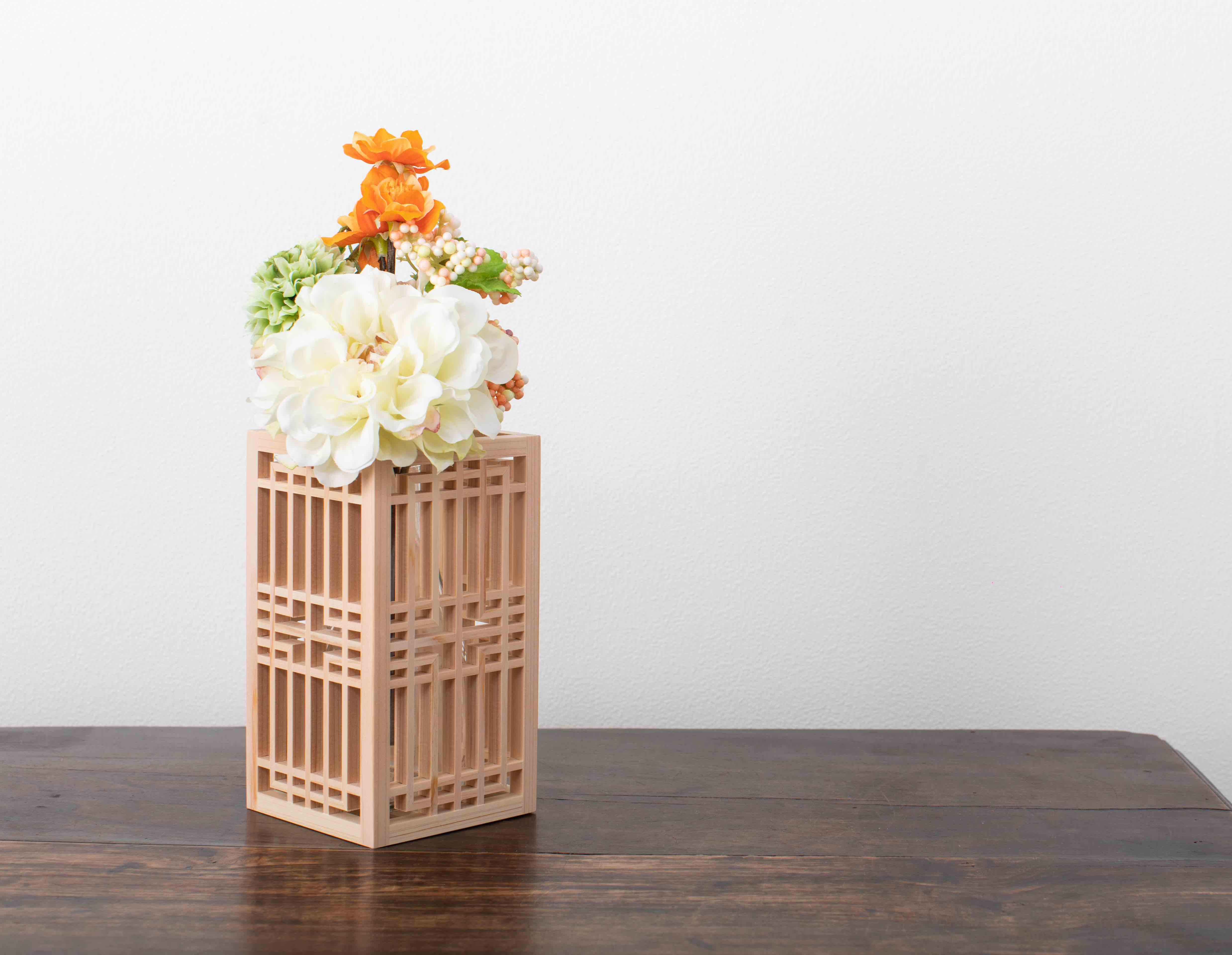 花瓶カバー　組子細工インテリア 14,212円