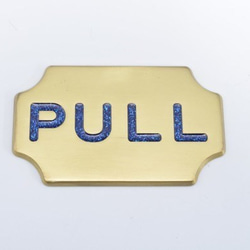 真鍮製★プレート★PUSH★PULL★セット 2枚目の画像
