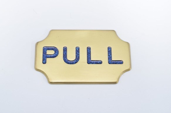 真鍮製★プレート★PUSH★PULL★セット 2枚目の画像